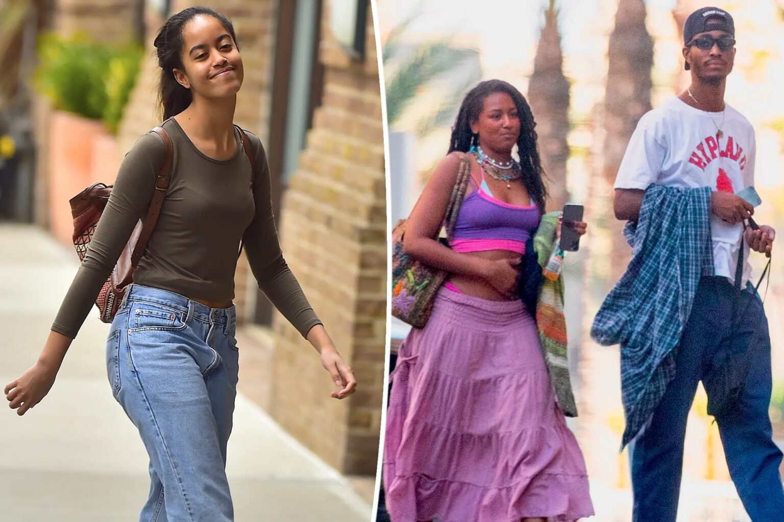 First daughters Sasha and Malia Obama were spotted attending Drake’s